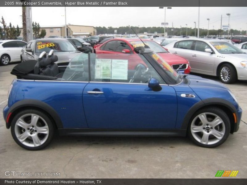 Hyper Blue Metallic / Panther Black 2005 Mini Cooper S Convertible