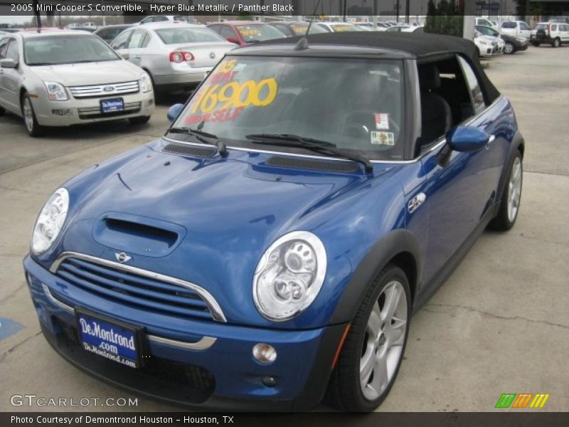Hyper Blue Metallic / Panther Black 2005 Mini Cooper S Convertible