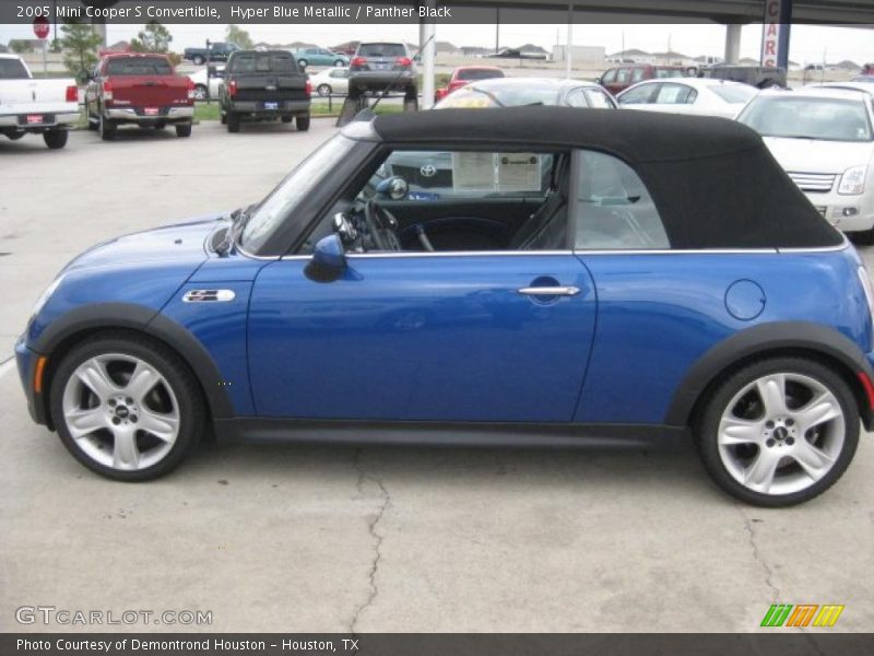 Hyper Blue Metallic / Panther Black 2005 Mini Cooper S Convertible