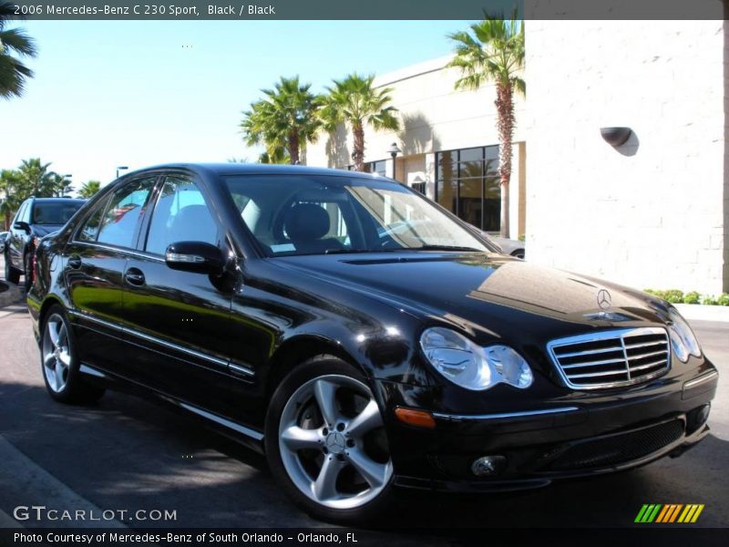 Black / Black 2006 Mercedes-Benz C 230 Sport