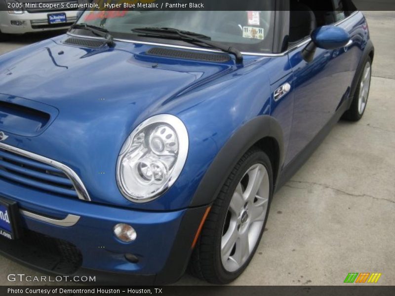 Hyper Blue Metallic / Panther Black 2005 Mini Cooper S Convertible