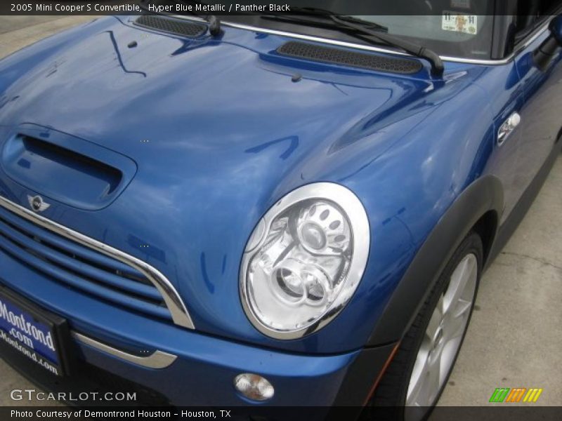 Hyper Blue Metallic / Panther Black 2005 Mini Cooper S Convertible