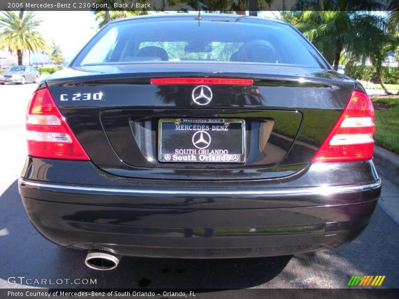 Black / Black 2006 Mercedes-Benz C 230 Sport