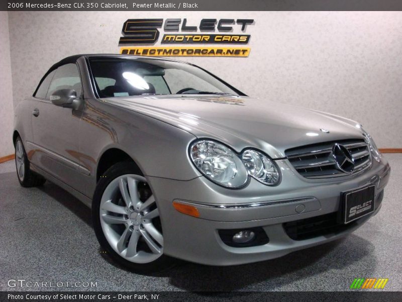Pewter Metallic / Black 2006 Mercedes-Benz CLK 350 Cabriolet