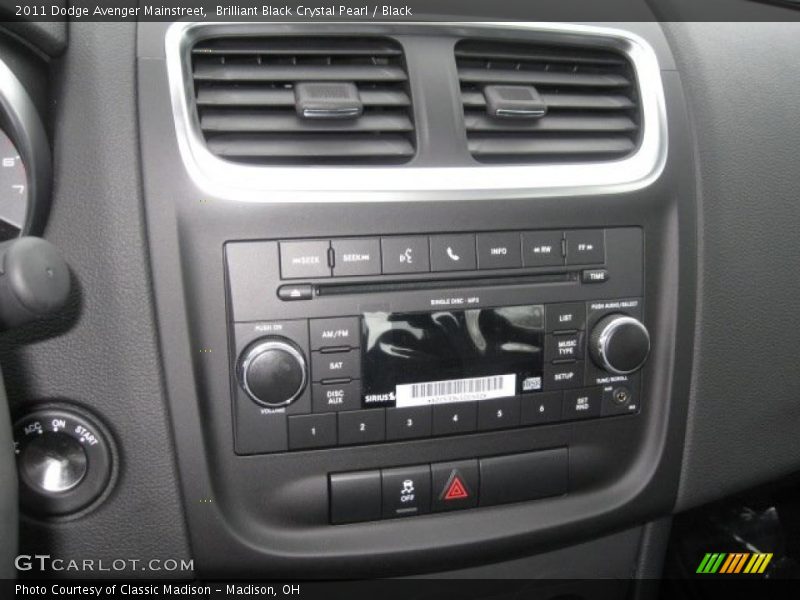 Controls of 2011 Avenger Mainstreet