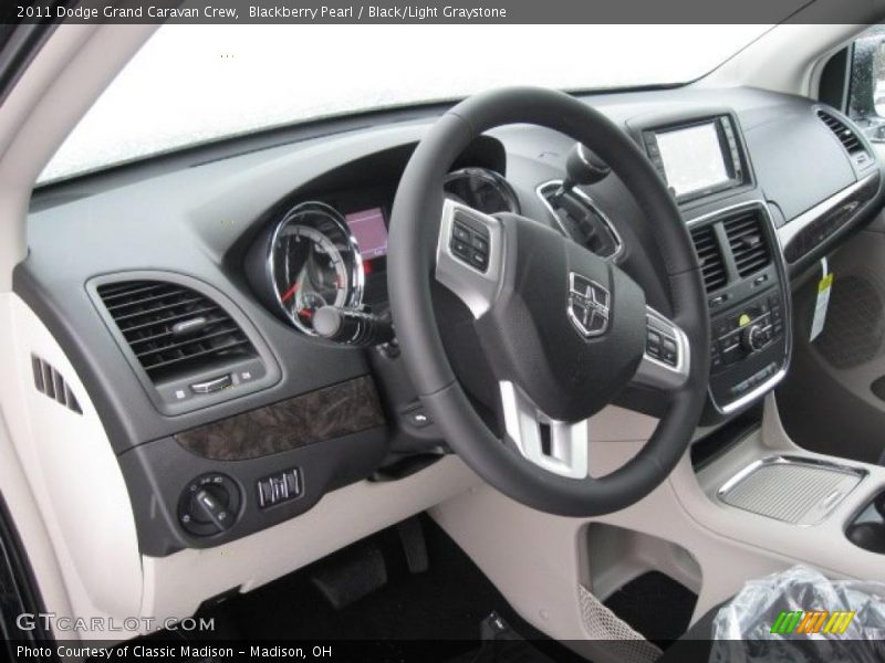 Blackberry Pearl / Black/Light Graystone 2011 Dodge Grand Caravan Crew