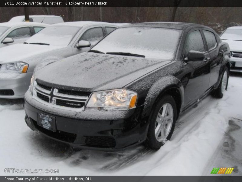 Blackberry Pearl / Black 2011 Dodge Avenger Mainstreet