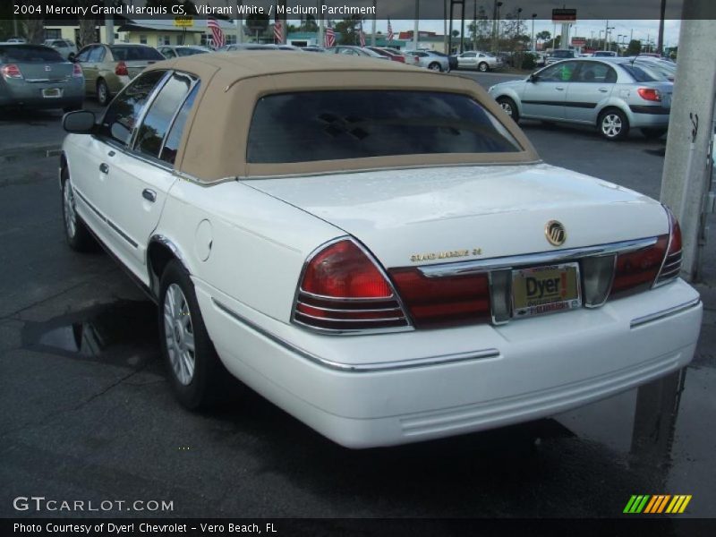 Vibrant White / Medium Parchment 2004 Mercury Grand Marquis GS