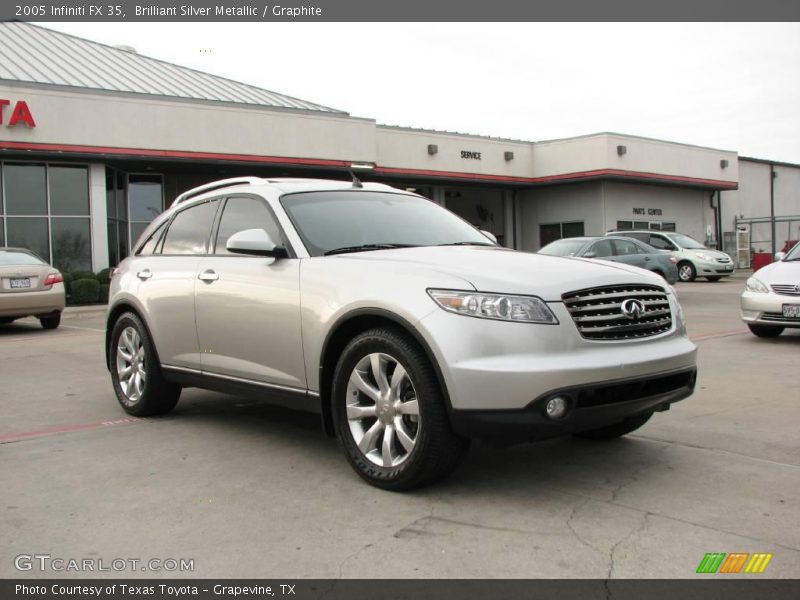 Brilliant Silver Metallic / Graphite 2005 Infiniti FX 35