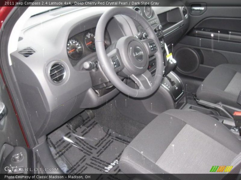 Deep Cherry Red Crystal Pearl / Dark Slate Gray 2011 Jeep Compass 2.4 Latitude 4x4