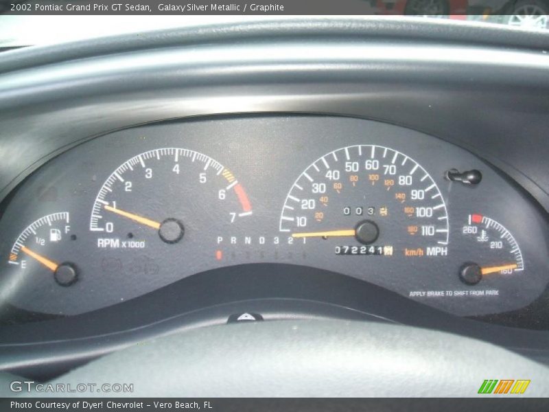 Galaxy Silver Metallic / Graphite 2002 Pontiac Grand Prix GT Sedan