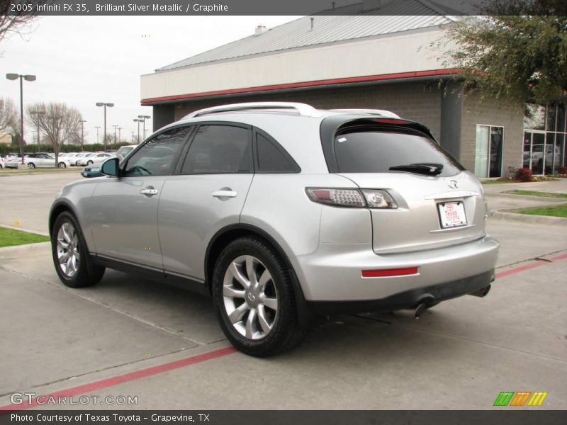 Brilliant Silver Metallic / Graphite 2005 Infiniti FX 35