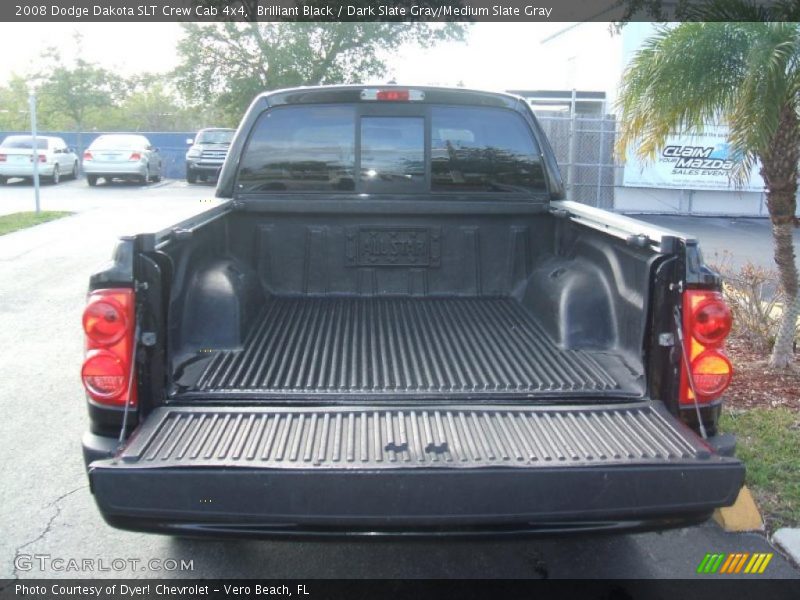 Brilliant Black / Dark Slate Gray/Medium Slate Gray 2008 Dodge Dakota SLT Crew Cab 4x4