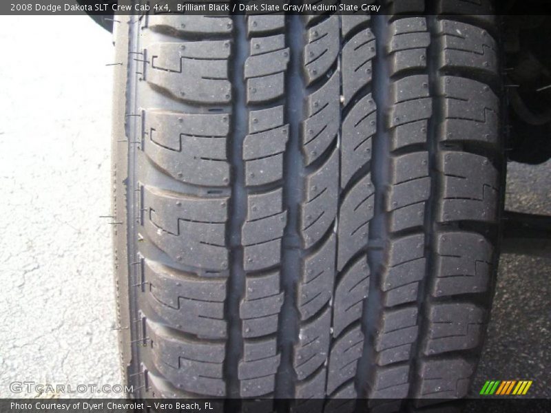 Brilliant Black / Dark Slate Gray/Medium Slate Gray 2008 Dodge Dakota SLT Crew Cab 4x4