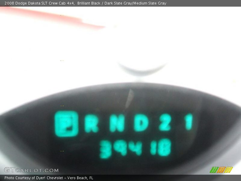 Brilliant Black / Dark Slate Gray/Medium Slate Gray 2008 Dodge Dakota SLT Crew Cab 4x4