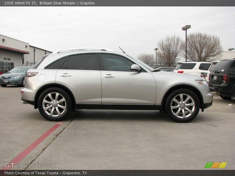 Brilliant Silver Metallic / Graphite 2005 Infiniti FX 35