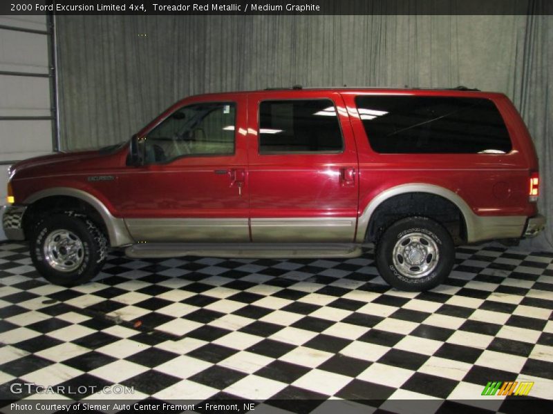 Toreador Red Metallic / Medium Graphite 2000 Ford Excursion Limited 4x4