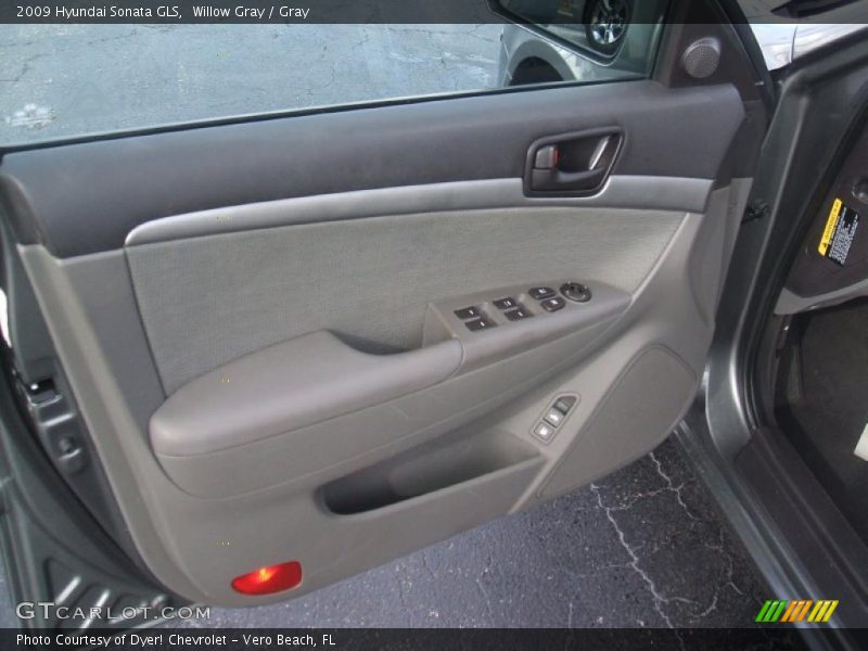 Willow Gray / Gray 2009 Hyundai Sonata GLS