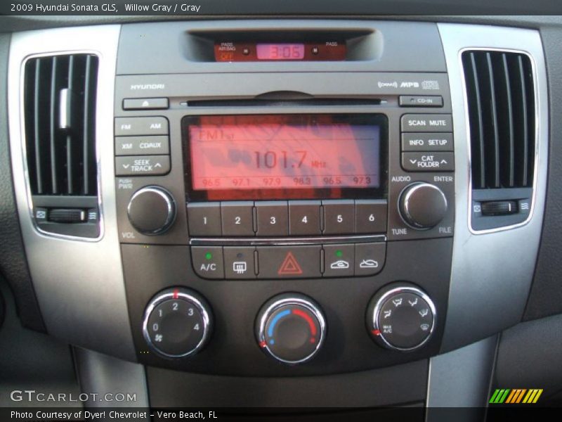 Willow Gray / Gray 2009 Hyundai Sonata GLS
