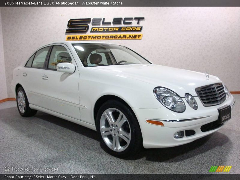 Alabaster White / Stone 2006 Mercedes-Benz E 350 4Matic Sedan