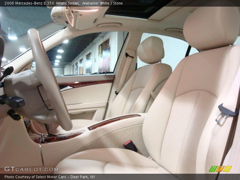 Alabaster White / Stone 2006 Mercedes-Benz E 350 4Matic Sedan