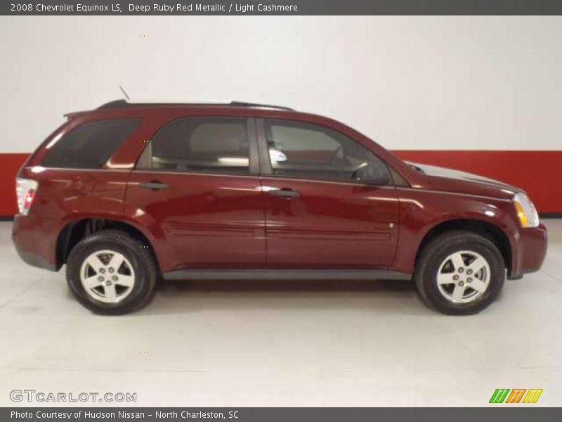 Deep Ruby Red Metallic / Light Cashmere 2008 Chevrolet Equinox LS