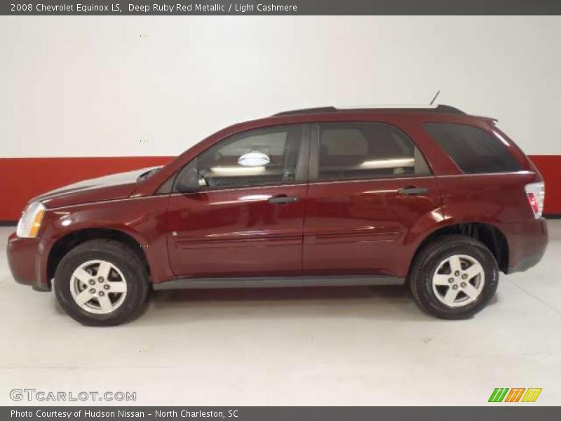 Deep Ruby Red Metallic / Light Cashmere 2008 Chevrolet Equinox LS