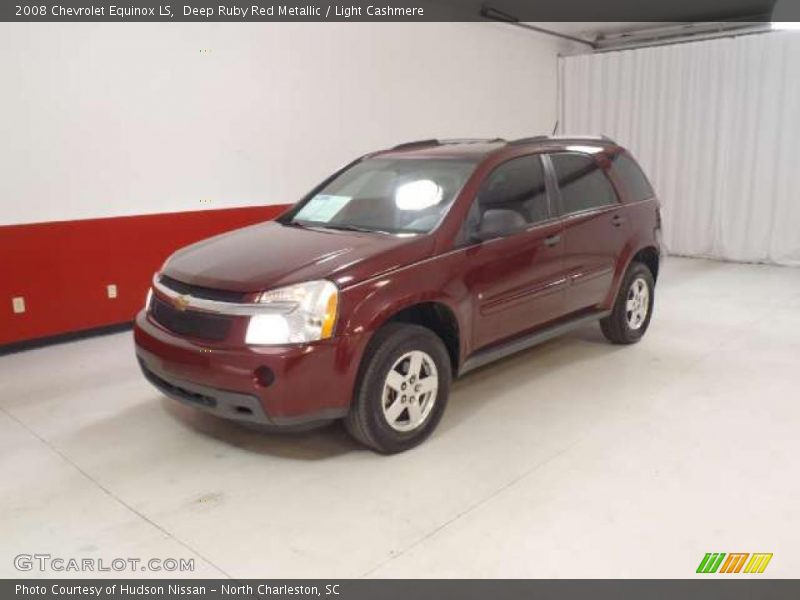 Deep Ruby Red Metallic / Light Cashmere 2008 Chevrolet Equinox LS
