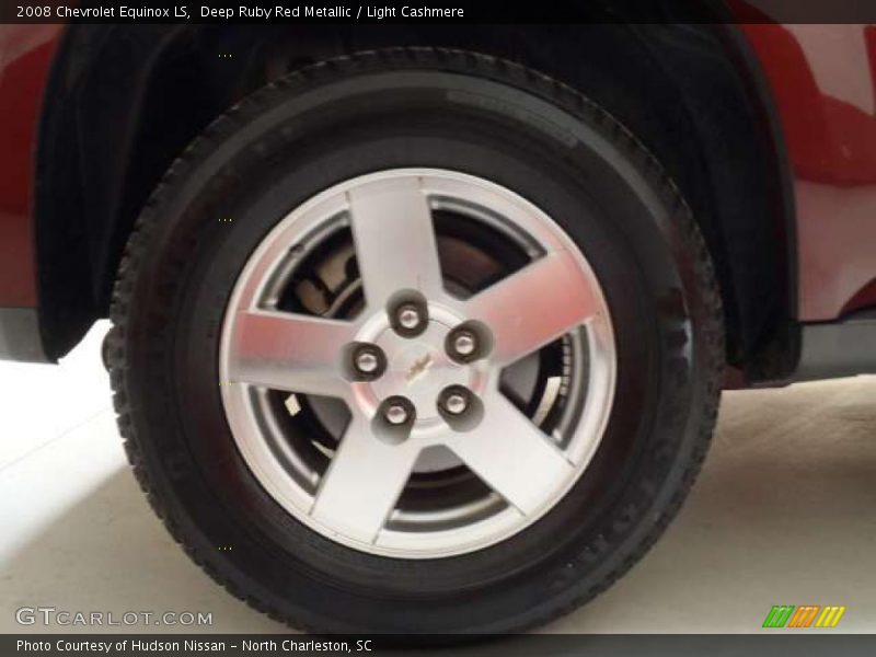 Deep Ruby Red Metallic / Light Cashmere 2008 Chevrolet Equinox LS