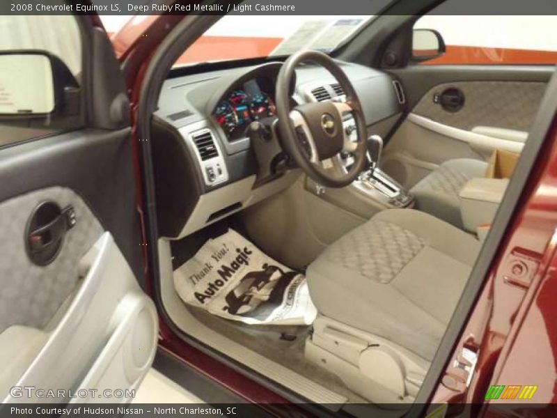 Deep Ruby Red Metallic / Light Cashmere 2008 Chevrolet Equinox LS