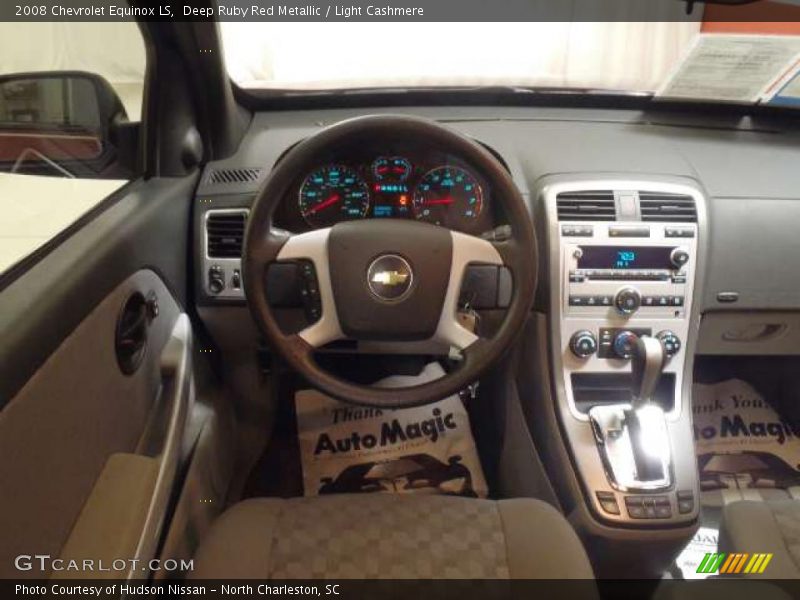 Deep Ruby Red Metallic / Light Cashmere 2008 Chevrolet Equinox LS