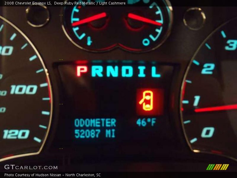 Deep Ruby Red Metallic / Light Cashmere 2008 Chevrolet Equinox LS