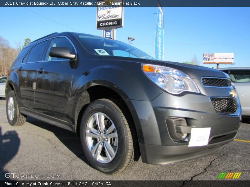 Cyber Gray Metallic / Light Titanium/Jet Black 2011 Chevrolet Equinox LT