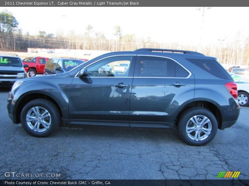 Cyber Gray Metallic / Light Titanium/Jet Black 2011 Chevrolet Equinox LT