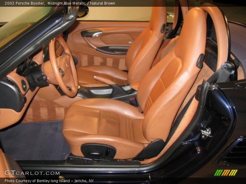 Midnight Blue Metallic / Natural Brown 2003 Porsche Boxster