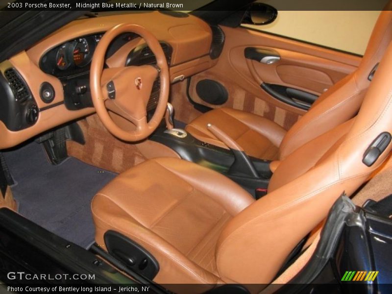 Midnight Blue Metallic / Natural Brown 2003 Porsche Boxster