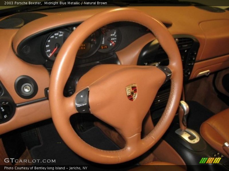 Midnight Blue Metallic / Natural Brown 2003 Porsche Boxster