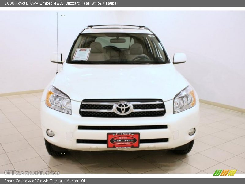 Blizzard Pearl White / Taupe 2008 Toyota RAV4 Limited 4WD