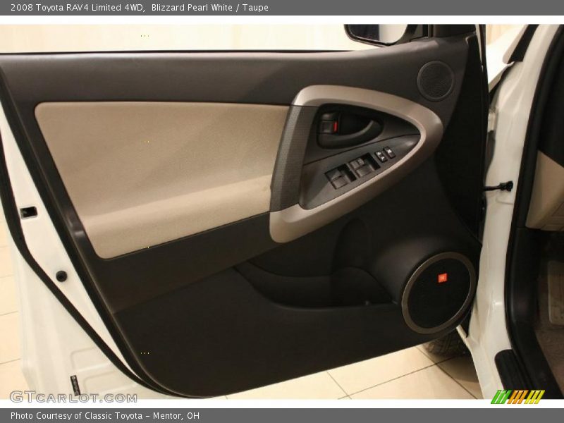Blizzard Pearl White / Taupe 2008 Toyota RAV4 Limited 4WD
