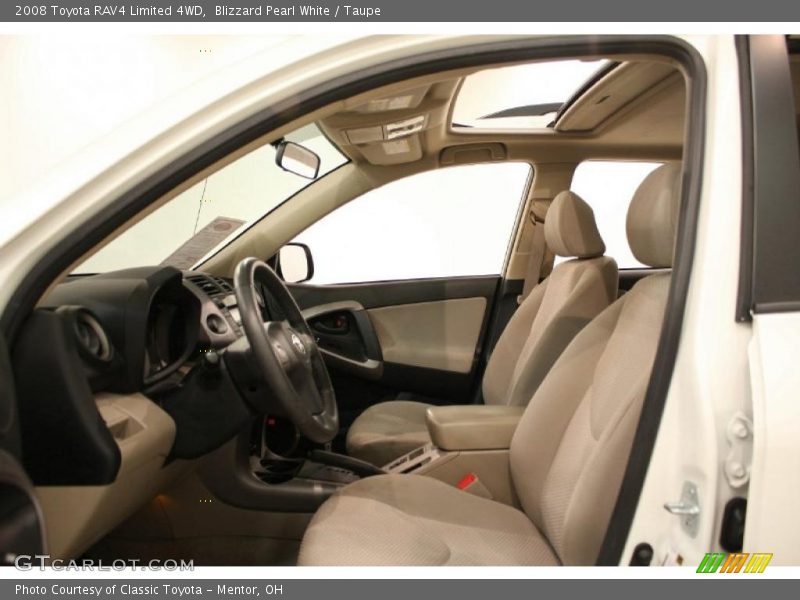 Blizzard Pearl White / Taupe 2008 Toyota RAV4 Limited 4WD