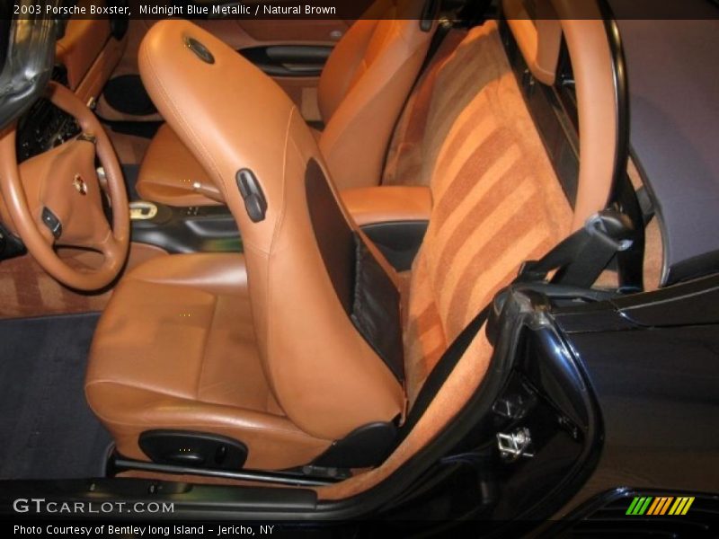 Midnight Blue Metallic / Natural Brown 2003 Porsche Boxster