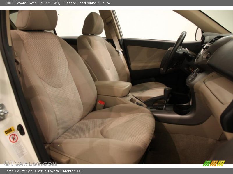 Blizzard Pearl White / Taupe 2008 Toyota RAV4 Limited 4WD