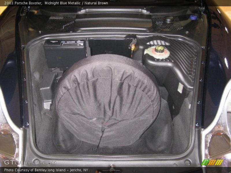Midnight Blue Metallic / Natural Brown 2003 Porsche Boxster
