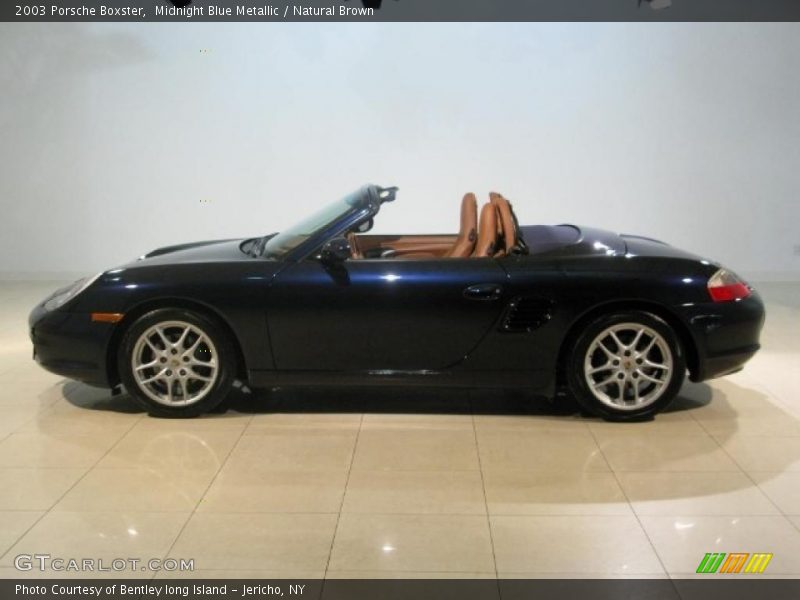 Midnight Blue Metallic / Natural Brown 2003 Porsche Boxster