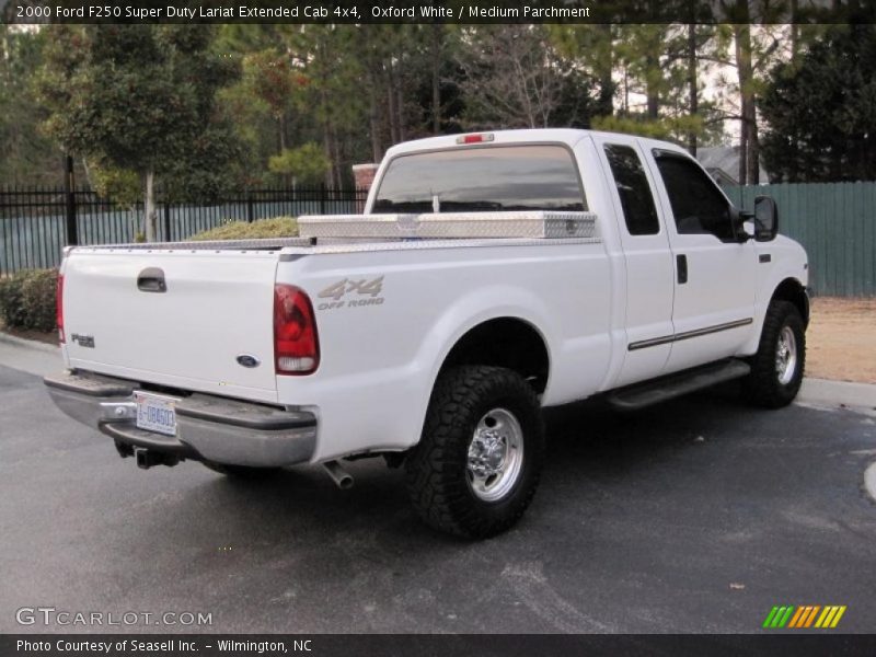 Oxford White / Medium Parchment 2000 Ford F250 Super Duty Lariat Extended Cab 4x4