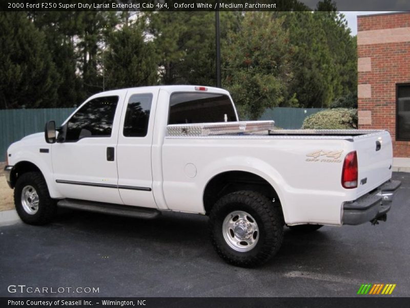 Oxford White / Medium Parchment 2000 Ford F250 Super Duty Lariat Extended Cab 4x4