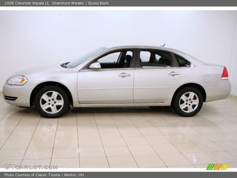 Silverstone Metallic / Ebony Black 2008 Chevrolet Impala LS