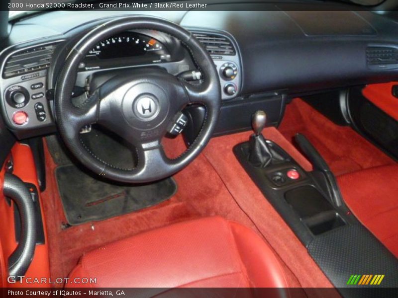 Black Red Leather Interior 2000 S2000 Roadster Photo No