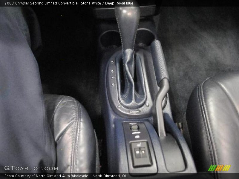 Stone White / Deep Royal Blue 2003 Chrysler Sebring Limited Convertible