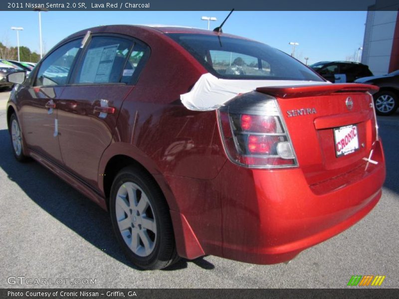 Lava Red / Charcoal 2011 Nissan Sentra 2.0 SR